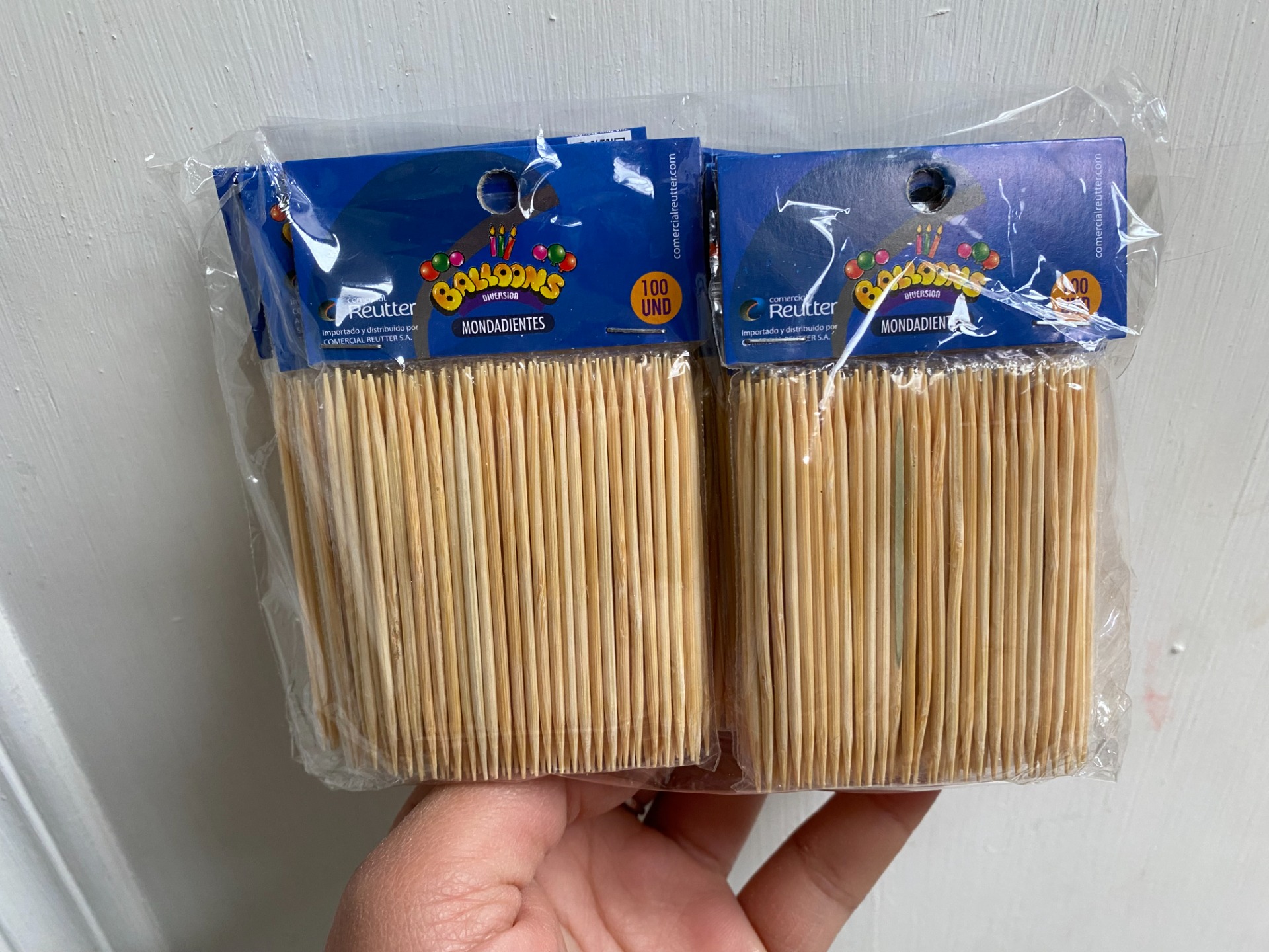 100 unidades por paquetito